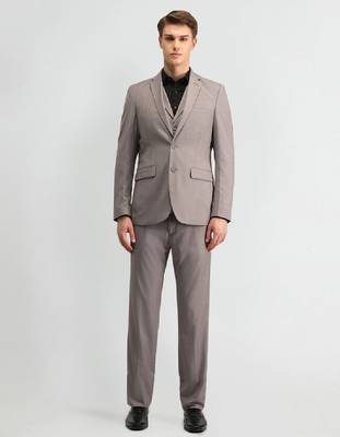 Notched lapel blazer & waistcoat with trousers 3