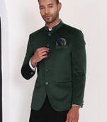 Men slim fit mandarin collar single-breasted bandhgala suits
