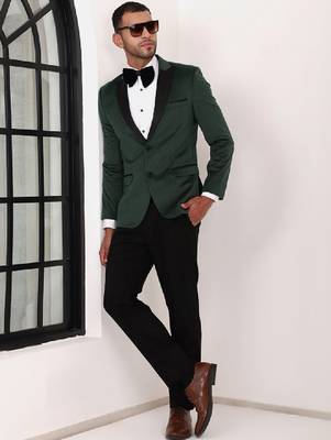 Men slim-fit 2-piece tuxedo suits 4