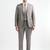 Men single-breasted tailored fit two piece suit