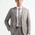 Men single-breasted tailored fit two piece suit