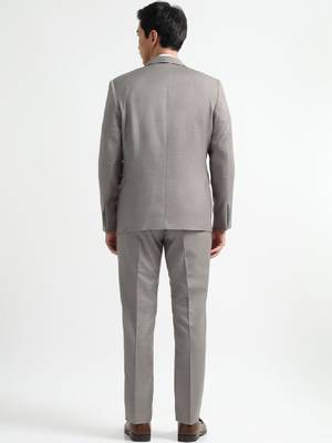 Men single-breasted tailored fit two piece suit 4