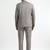 Men single-breasted tailored fit two piece suit