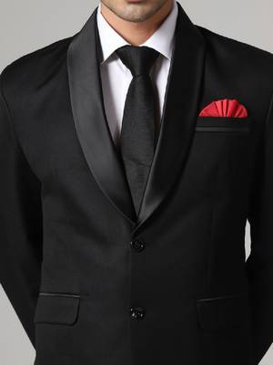 Single-breasted shawl collar two-piece tuxedo suit 4