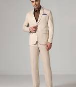 Men notched lapel single-breasted two-pieces suit