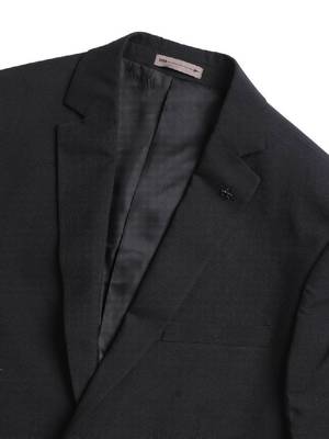 Notched lapel tailored fit 2 piece formal suit 2