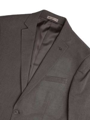 Checked notched lapel tailored fit 2 piece suit 2