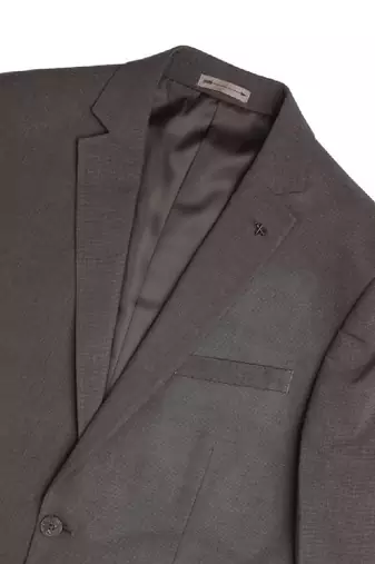 Checked notched lapel tailored fit 2 piece suit