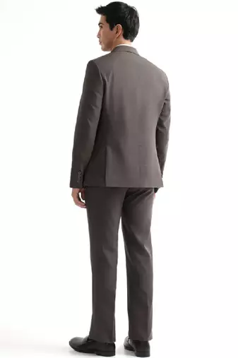 Checked notched lapel tailored fit 2 piece suit
