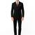 Lapel collar double breasted 2 piece suit