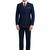 Lapel collar double breasted 2 piece suit