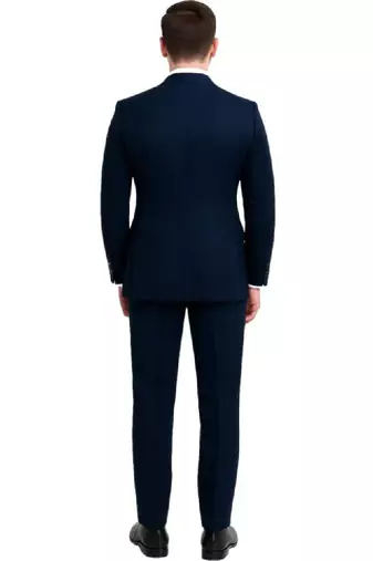 Lapel collar double breasted 2 piece suit
