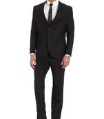 Lapel collar single breasted 2 piece suit
