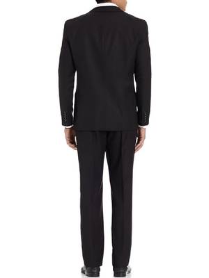 Lapel collar single breasted 2 piece suit 2