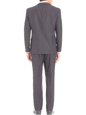 Lapel collar single breasted 2 piece formal suit 4