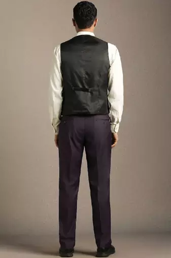 Embellished slim fit single-breasted three-piece suits
