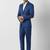 Slim-fit single-breasted two-piece suit