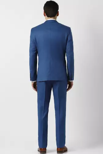 Slim-fit single-breasted two-piece suit