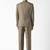 Self design slim fit single-breasted two-piece suits