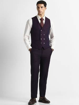 Slim fit single-breasted three-piece suits 2