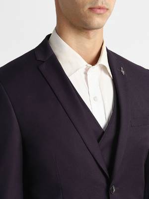 Slim fit single-breasted three-piece suits 4