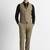 Self design slim fit single-breasted three-piece suits