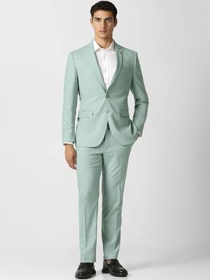 Slim fit single-breasted two-piece suits 1