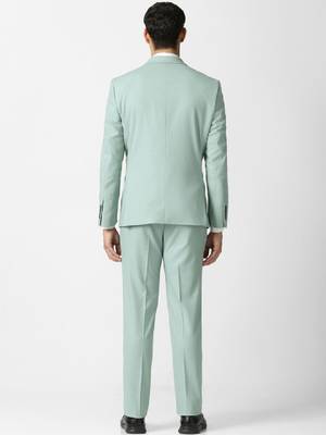 Slim fit single-breasted two-piece suits 3
