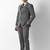 Self design slim fit single-breasted three-piece suits