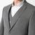 Self design slim fit single-breasted three-piece suits