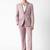 Self design slim fit single-breasted two-piece suits