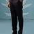 Black lavender textured mandarin collar bandhgala suit