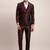 Tailored-fit single-breasted three-piece suit