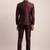 Tailored-fit single-breasted three-piece suit