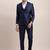 Tailored-fit single-breasted three-piece suit