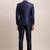 Tailored-fit single-breasted three-piece suit
