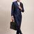Tailored-fit single-breasted three-piece suit