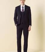 Slim-fit single-breasted three-piece suit