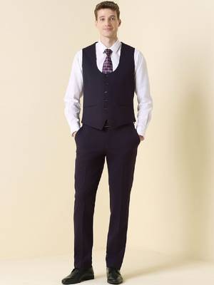 Slim-fit single-breasted three-piece suit 2