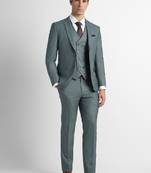 Slim-fit single-breasted three-piece suit