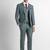Slim-fit single-breasted three-piece suit