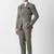 Checked slim-fit single-breasted three-piece suit