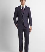 Slim-fit single-breasted three-piece suit