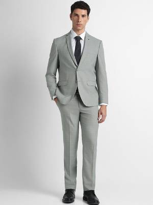 Slim-fit single-breasted two-piece suit 1
