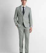 Slim-fit single-breasted two-piece suit