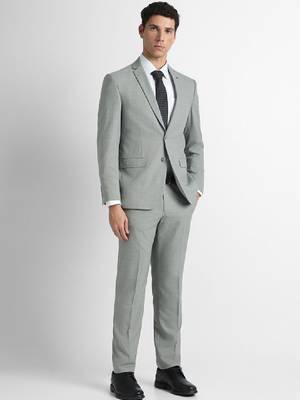 Slim-fit single-breasted two-piece suit 2