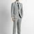Slim-fit single-breasted two-piece suit