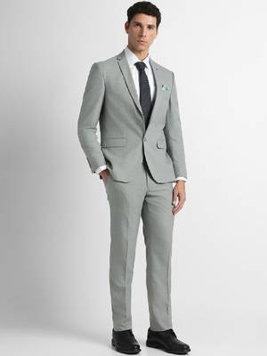 Slim-fit single-breasted two-piece suit 4