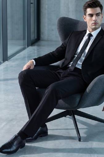 Notched lapel 2-piece formal suits