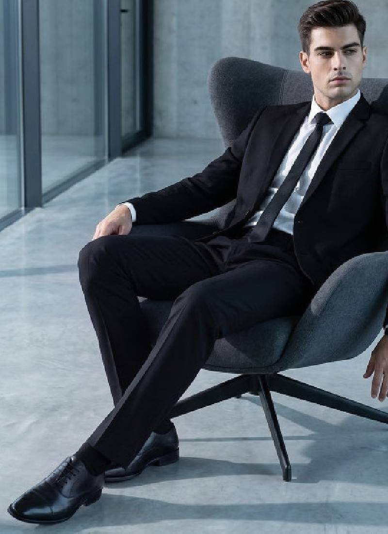 Notched lapel 2-piece formal suits